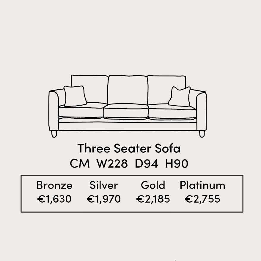 Nolan 3 Seater Specification