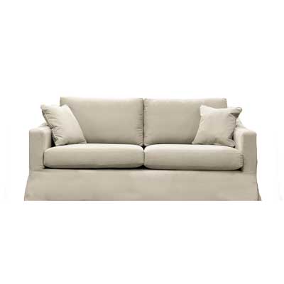 Hannah 3 Seater Sofa in Antwerp Cream Loose Cover Fabric