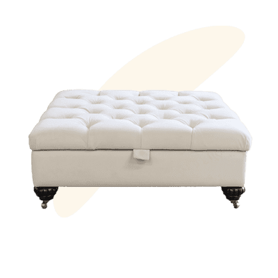 Ottogrand Deep Button Storage Footstool