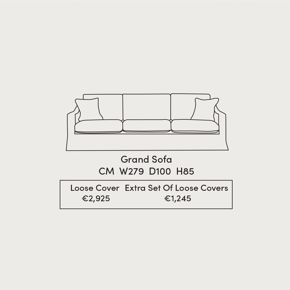 Hannah Sofa Grand Dimensions and Price