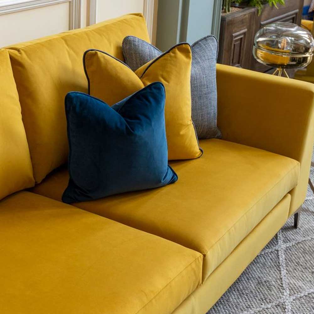 Baltimore Sofa Range in Plush Turmeric