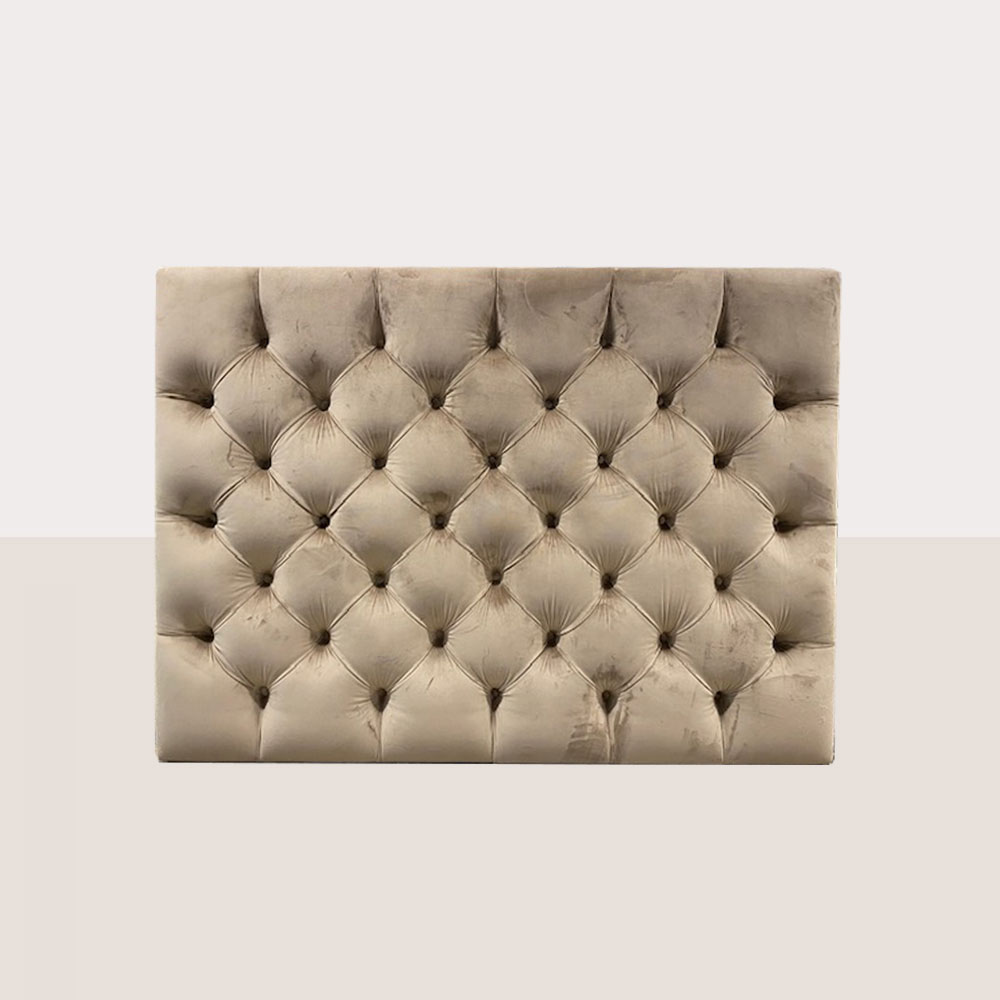Deep Buttoned Headboard 4ft 6 in Discontinued Fabric