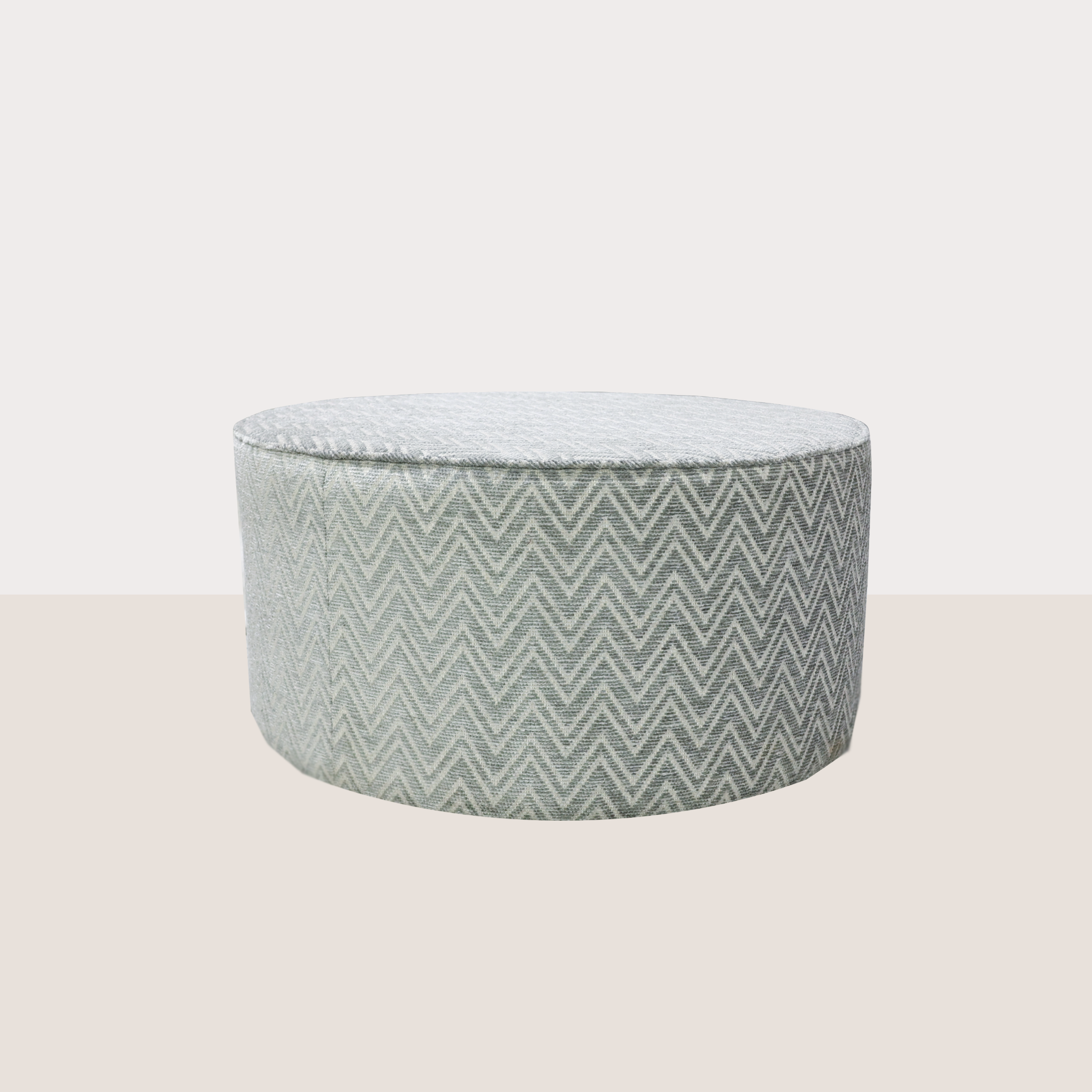 Jupiter Footstool in Piper Silver