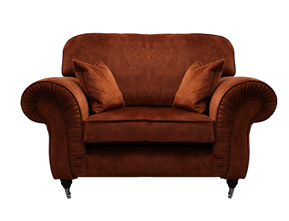 The Capella Love Seat In Lovely Umber